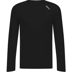 2XU Laufshirt Aero Mesh Long Sleeve, Größe S in Schwarz Schwarz