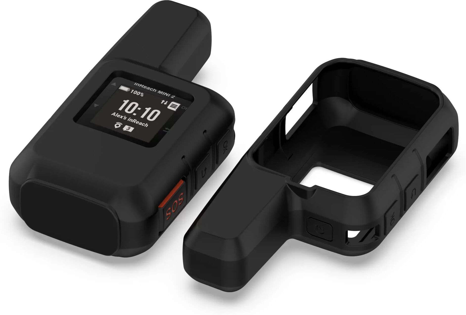 INF Garmin inReach Mini 2 Silikon Schutzhülle Schwarz