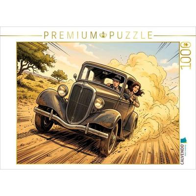 CALVENDO Puzzle Gemeinsames Auto, Freiheit und Abenteuer | 1000 Teile Lege-Größe 64 × 48 cm Foto-Puzzle für glückliche Stunden