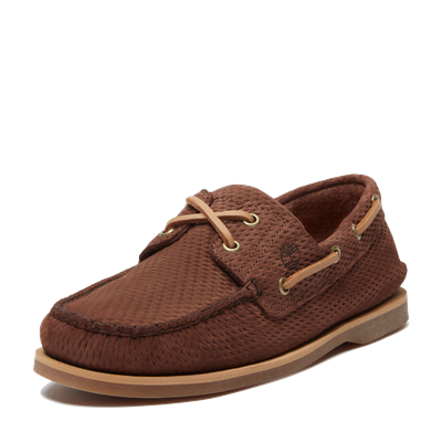 Bootsschuh TIMBERLAND "CLASSIC BOAT - BOAT SHOE", Herren, Gr. 42, Leder, braun (dk brn suede), Schuhe Bootsschuh, Classic Bootsschuh aus Timberland Premium Leder