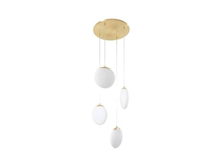 Lucande Pendelleuchte Lunelle (Modern) aus Glas (4 flammig, G9) - Hängelampe Esstischlampe Hängeleuchte Wohnzimmerleuchte