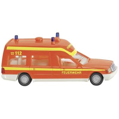 Wiking 060701 H0 Einsatzfahrzeug Modell Mercedes Benz Binz, Feuerwehr - Krankenwagen