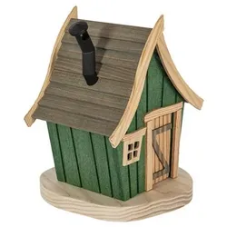 GLÄSSER SEIFFEN Räucherhhaus krumme Hütte inkl. Räucherkerzen Höhe 20cm