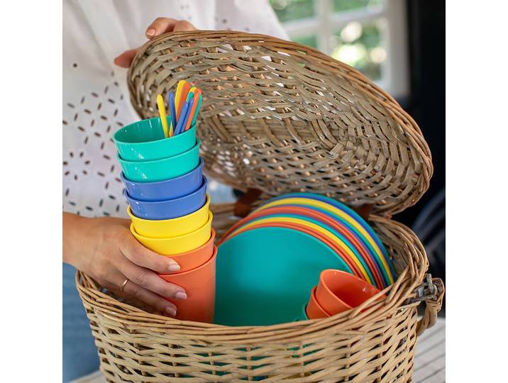 Geschirrset Nora Lollipop 16-teilig 27 x 15 x 27cm Multicolor