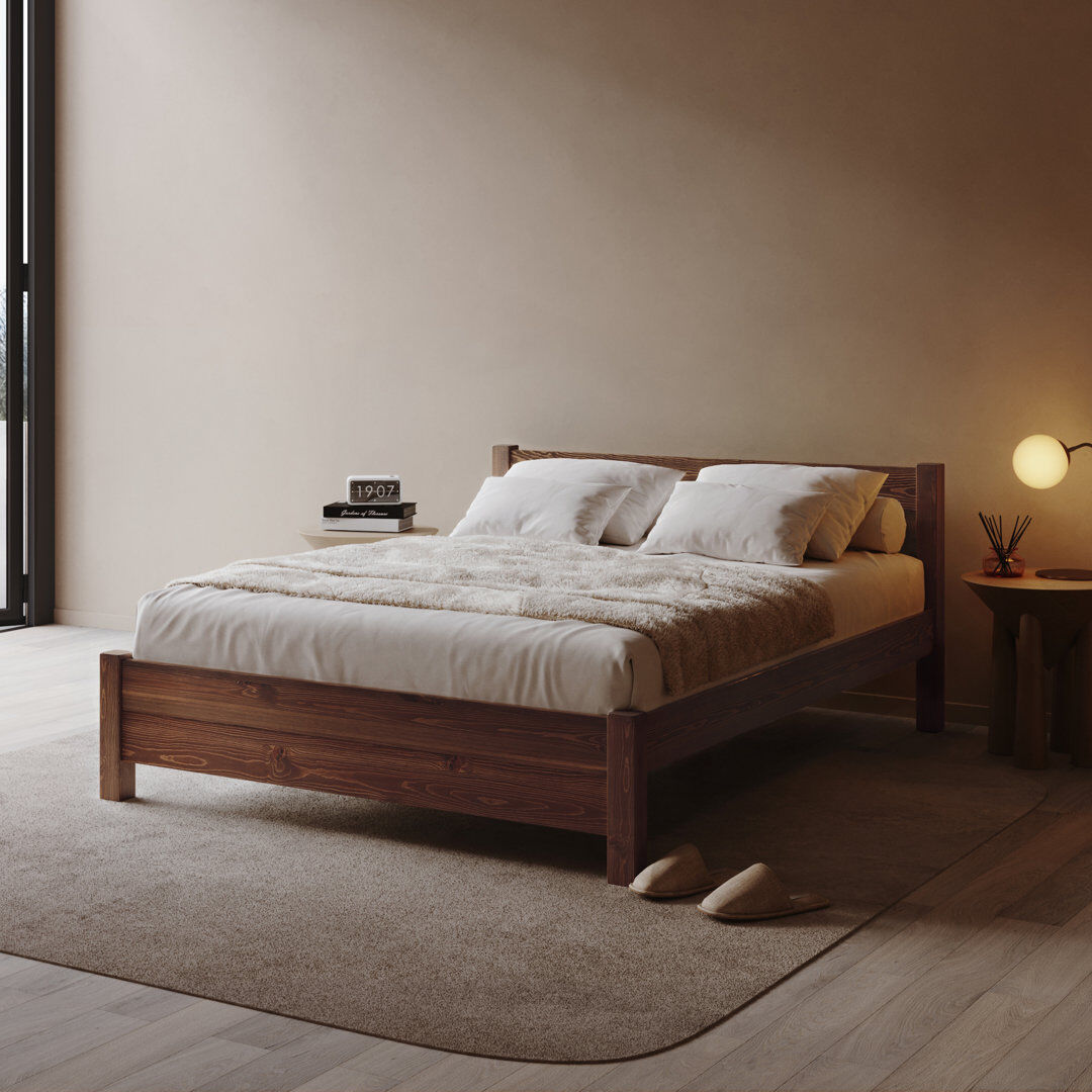 Mercury Edgilyn Single (3') Solid Wood Bed Expresso Wood Single (3')