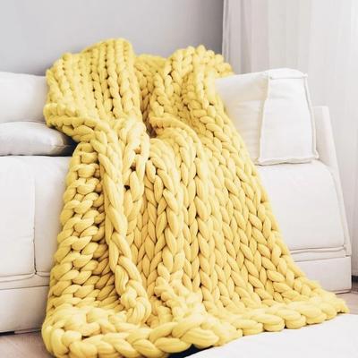 Uplift Picks Chunky Knit Weighted Blanket Soft Breathable Queen Size Throw 8 100x100 Cm
