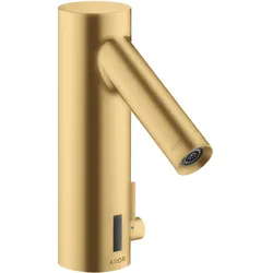 hansgrohe Elektronik Waschtischmischer mit Temperaturregulierung Batteriebetrieb, 10101250, Farbe: Brushed Gold Optic