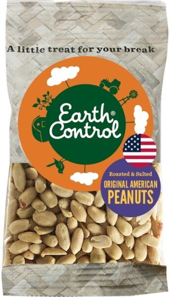 Earth Control Peanuts Ristede & Saltede, 50 G