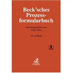 Beck'sches Prozessformularbuch, Fachbücher von Peter Mes, Peter, Baumann, Judith, MES, Frank/Becker u a