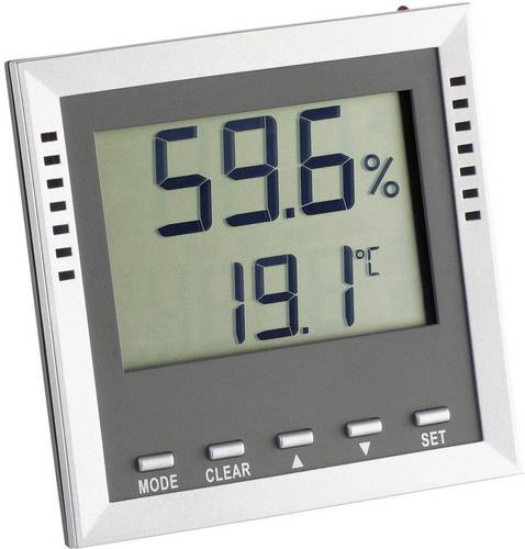 TFA Dostmann Klima Guard Thermo-/Hygrometer Silber 30.5010