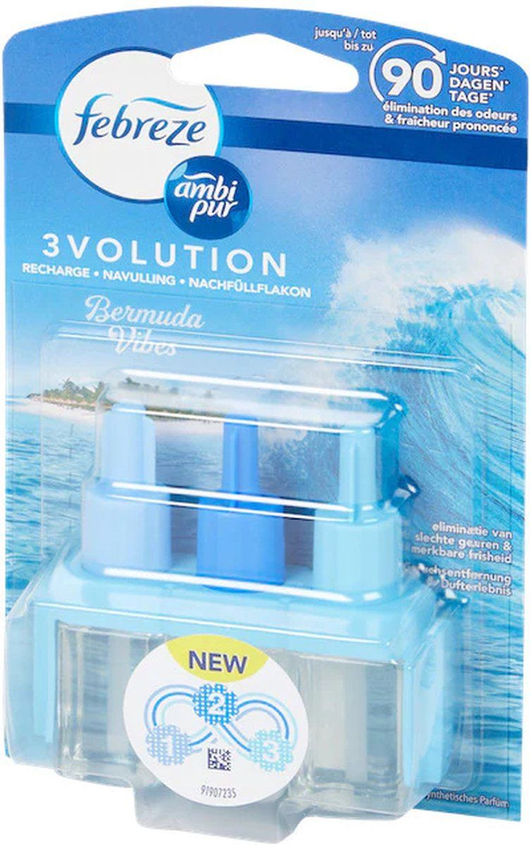 Ambi Pur 3Volution Luchtverfrisser Navulling Blauw (1x)