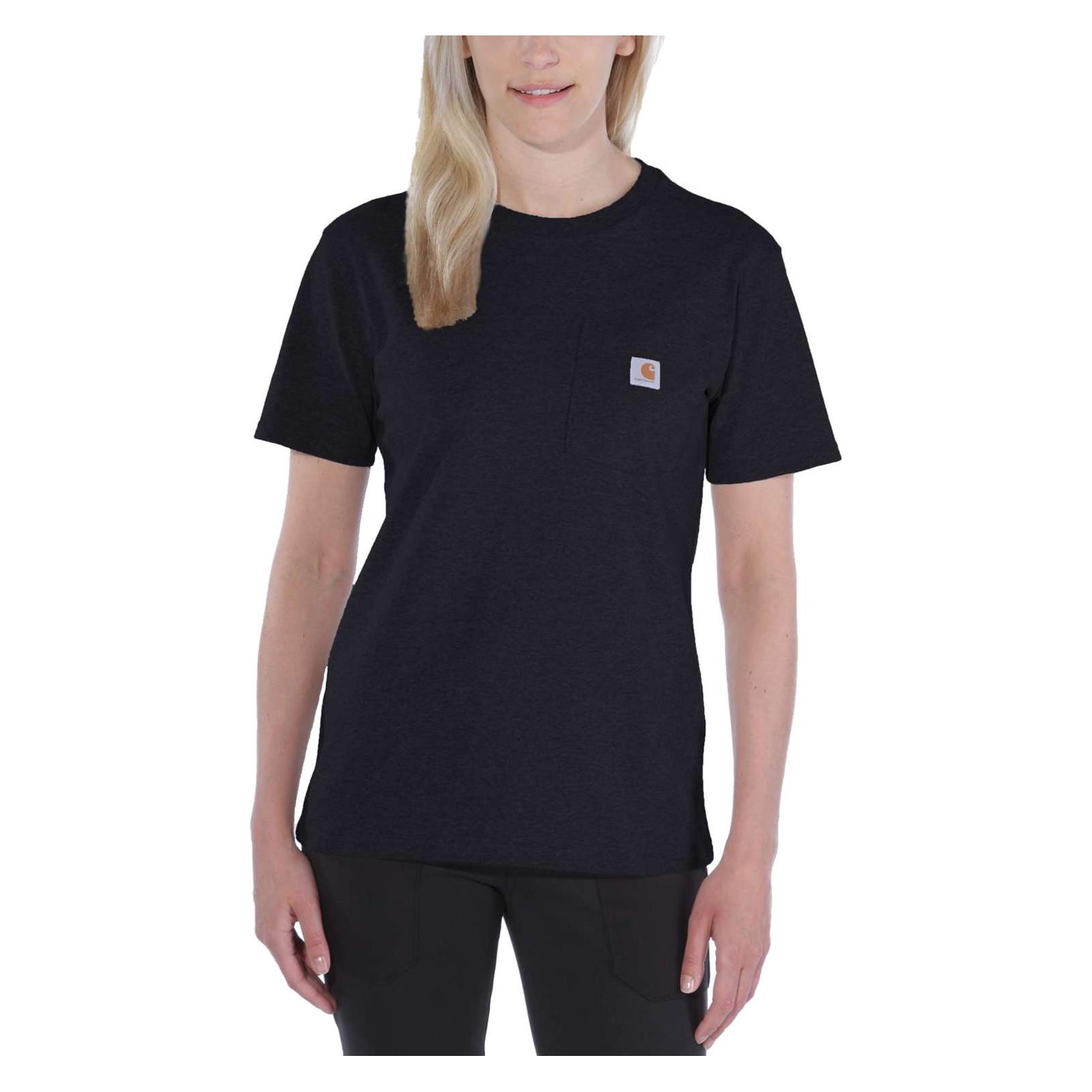 Carhartt WK87 Workwear Pocket Schwarzes T-Shirt (S) (.103067.001.S004)