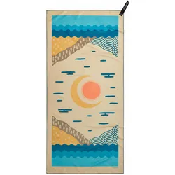 Pack Towl Personal Body, Beige, 137 cm x 64 cm, Reisehandtuch, Orange, Beige, Blau, Gelb