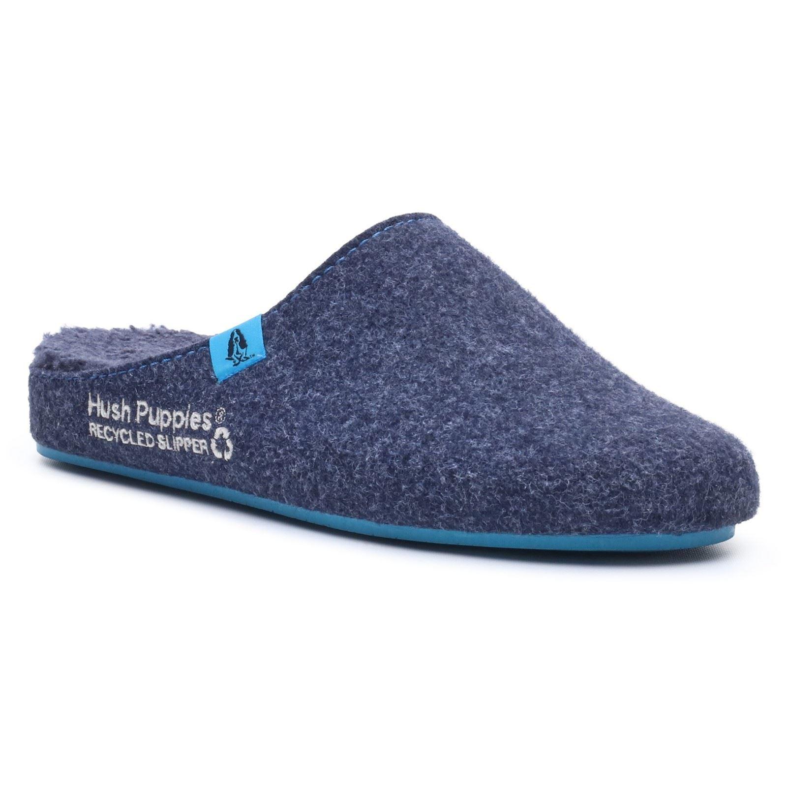 Hush Puppies De Goede Polyester Heren Navy Blauwe Slippers