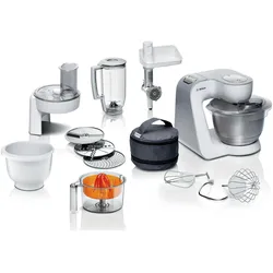 Bosch Hausgeräte Serie 4 MUM58258, Küchenmaschine, Weiss, Silber