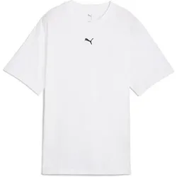 PUMA Damen Shirt ESS Relaxed Tee, Größe L in Weiß Weiß