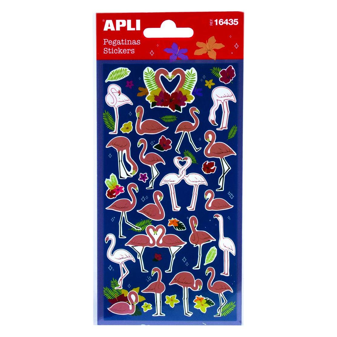 Apli Aufkleber, flamingo, 33 stk. (33 Sticker) (41944194)