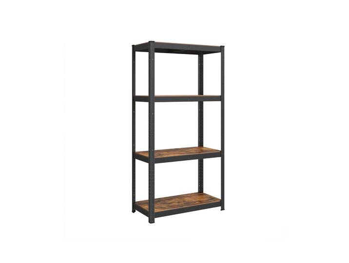 Hansiro Schwerlastregale Ouagadougou, Braun, Holzwerkstoff, 80x160x40 cm, Freizeit & Co, Heimwerken, Werkstatteinrichtung, Schwerlastregal