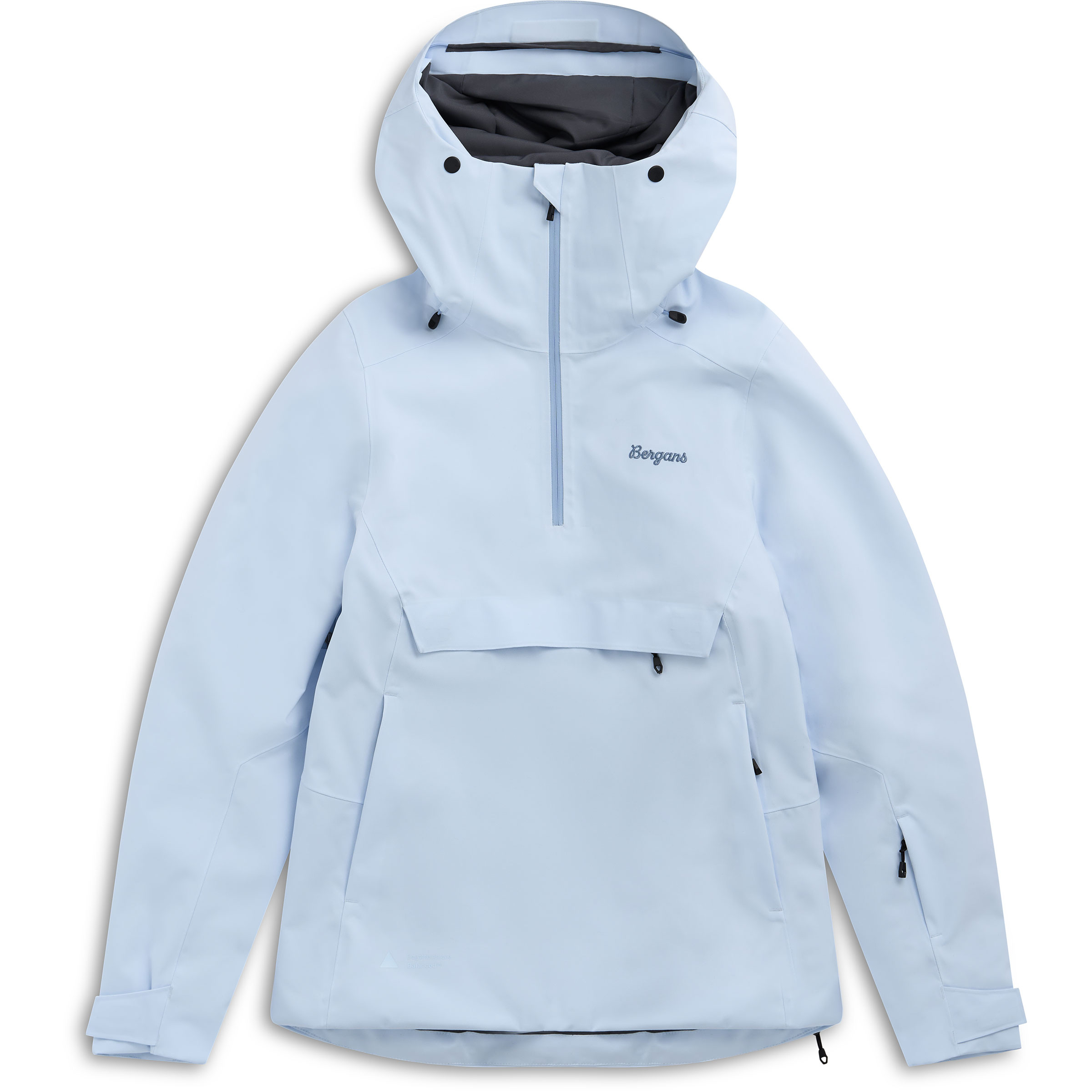Bergans Oppdal Insulated Shell Anorak Damen Isolationsjacke weiss Größe S Skifahren Wasserabweisend