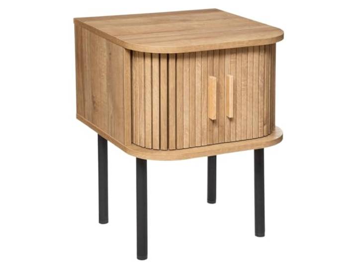 ATMOSPHERA CREATEUR D'INTERIEUR ATM-184921 nachtkastje, 2 deuren, Colva Atmosphera, hout, natuur en zwart, cm