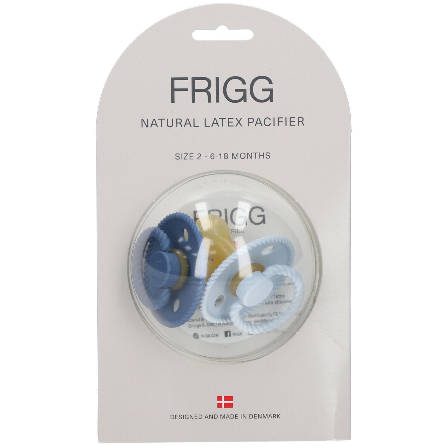 Frigg Fopspeen Rope Ocean - Blue 6-18 Maanden 2 St Schnuller