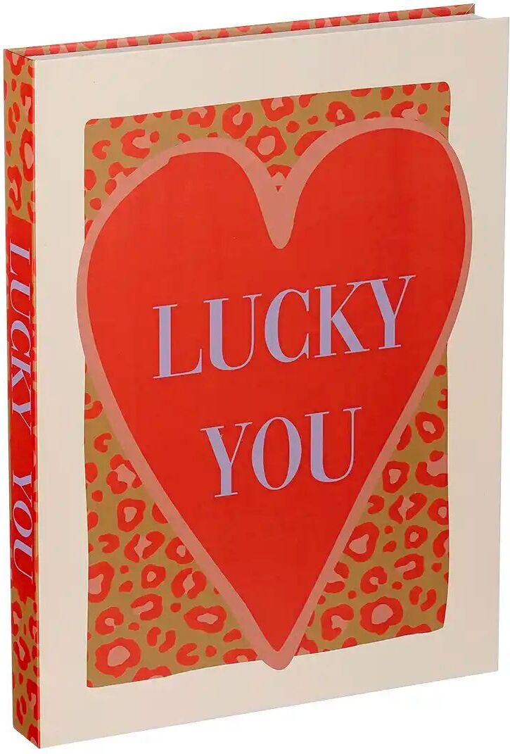 Höffner Deko Buch Lucky you   ¦ rot ¦ Papier ¦ Maße (cm): B: 23 H: 30 T: 3.0