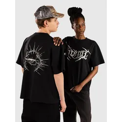 Vitriol Thoughts Cropped T-Shirt limo black Gr. S