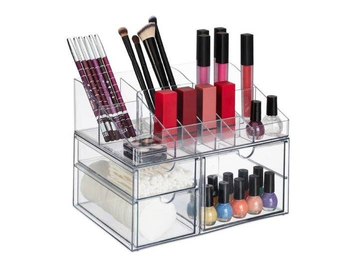 Relaxdays Make Up Organizer mit Schubladen