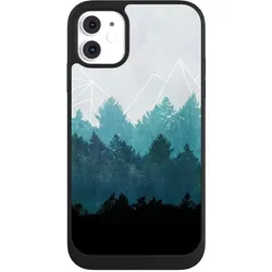 Nivocase Handyhülle für Apple iPhone 11 Hülle NIVOpure Case Schwarz Abstrakt Baum Wald (Apple iPhone 11), Smartphone Hülle, Schwarz