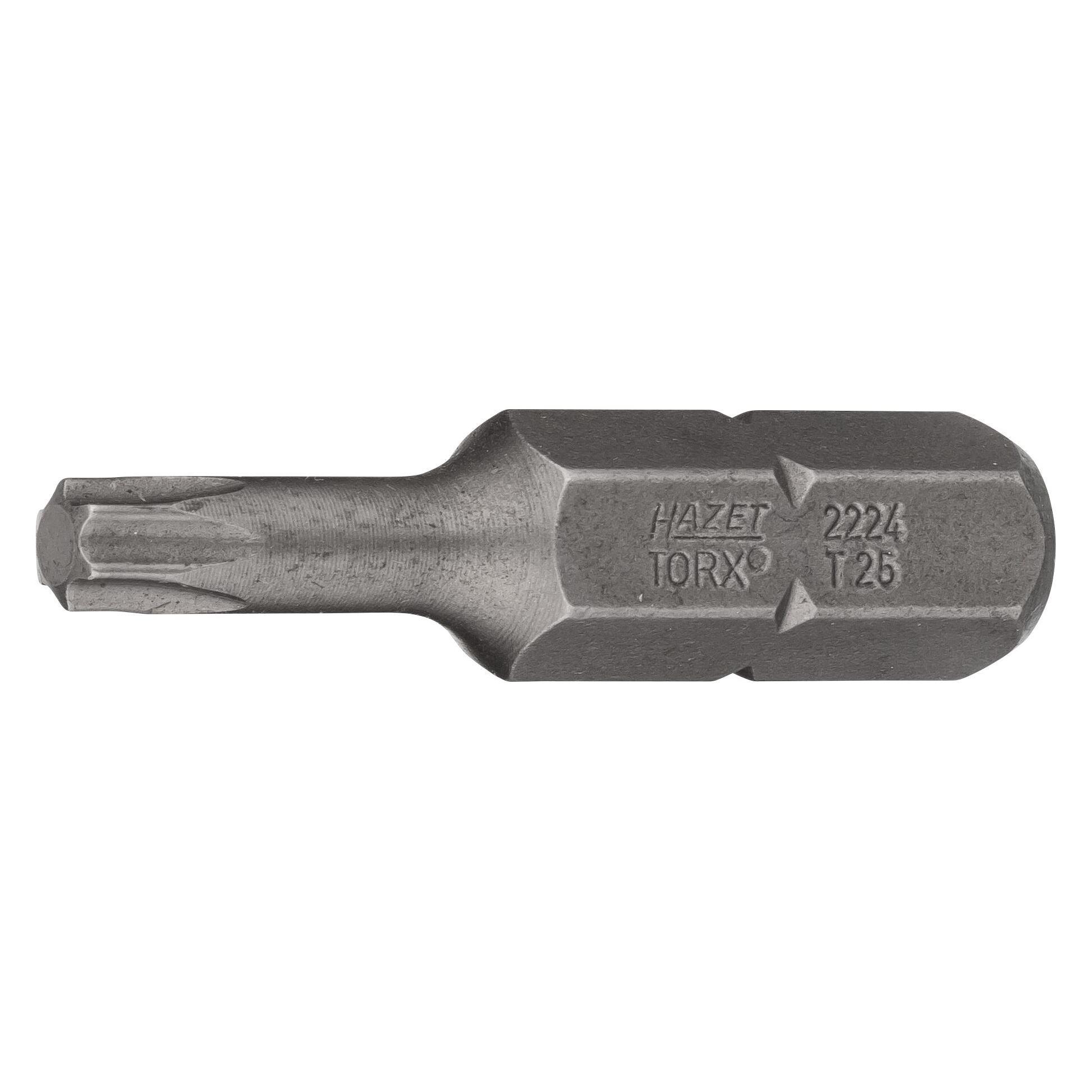 Hazet Bit 2224-T25 Sechskant8 (5/16 Zoll) Innen TORX Profil T25 (2224-T25)