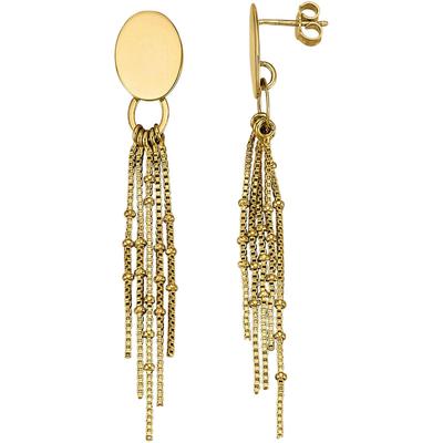 Paar Ohrhänger FIRETTI "Schmuck Geschenk Silber 925 Ohrschmuck Ohrringe Venezianerkette Kugeln", gold (gelbgoldfarben), Ohrringe, Damen, Silber 925 (Sterlingsilber)