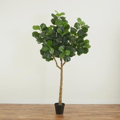Nearly Natural 10' Artificial Fiddle Leaf Fig Tree