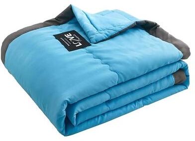 Uplift Picks Double Sided Cooling Blanket Breathable Summer Quilt blue 140x200 Cm