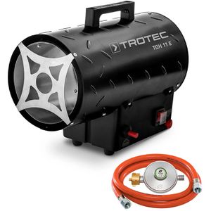 Trotec Heizlüfter TGH 11 E, 10000 Watt, Gas-Heizgebläse mit 700 mbar, Spritzwasserschutz, 580 m³/h