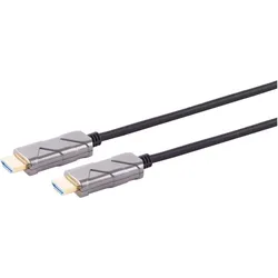 Shiverpeaks S/CONN maximum connectivity HDMI Anschlusskabel-Optisches HDMI Kabel, Rev1, 10K, 10m (10 m), Videokabel, Schwarz