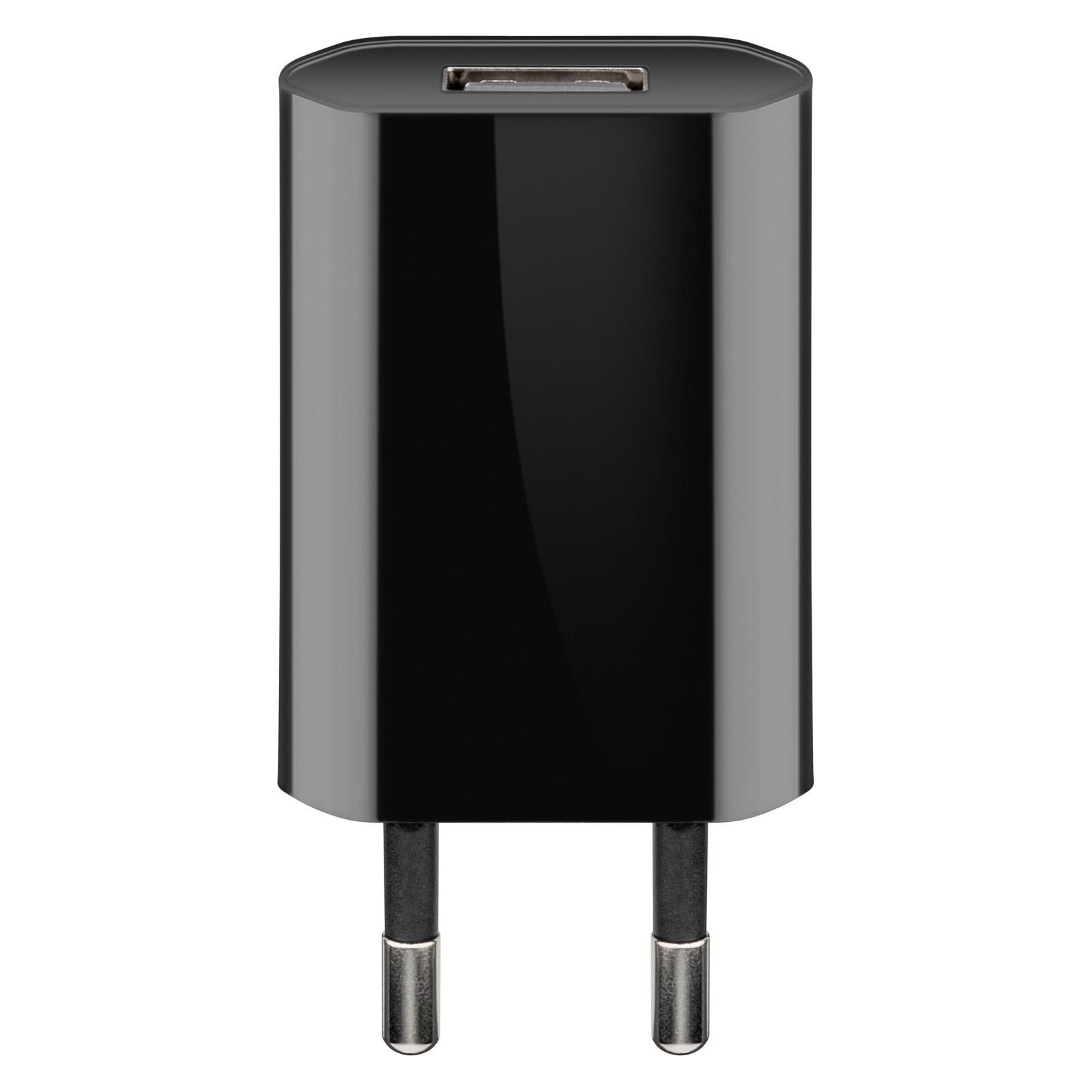 Goobay USB-A Ladegerät Slim mit USB-C Kabel (5 W, 2 Ports) (45293)