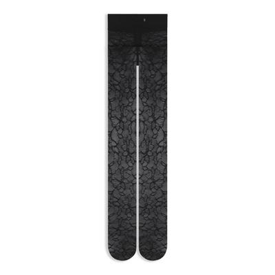Feinstrumpfhose BOSS "TH Blossom PA W", Damen, Gr. L, schwarz 001, Obermaterial: 80% Polyamid, 20% Elasthan, elastisch, Strumpfhosen Feinstrumpfhose