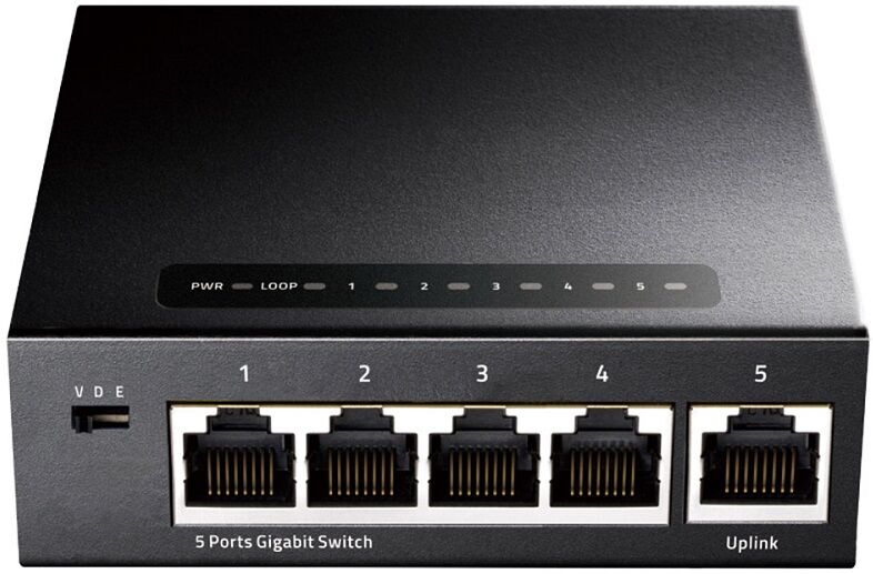 Switch de Rede 5 Portas Gigabit UnManaged - CUDY