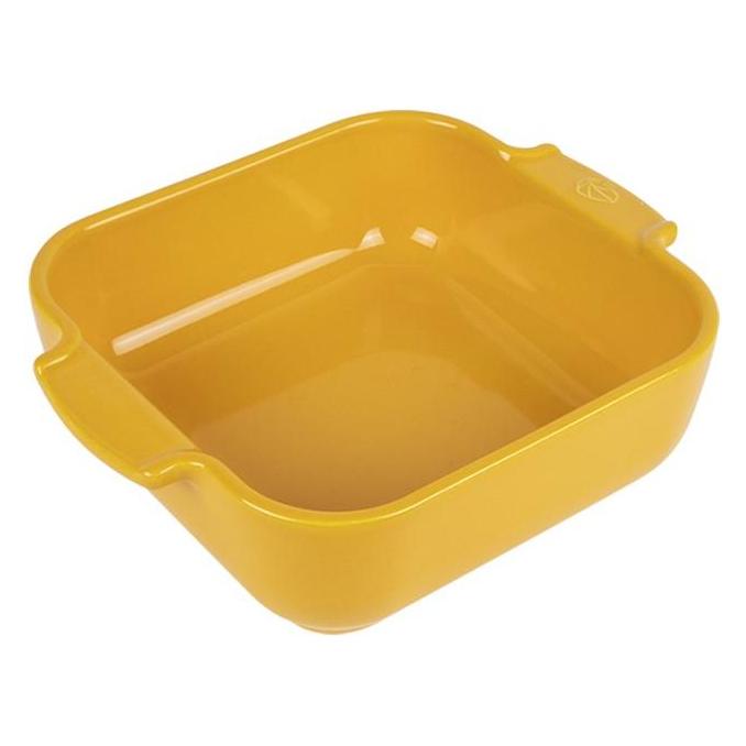 Peugeot Auflaufform quadratisch safrangelb 21 cm (61470)