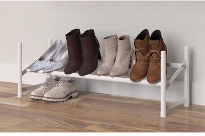 ClosetMaid White Stack and Expand Shoe Rack