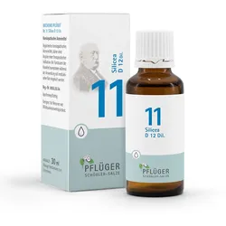 BIOCHEMIE Pflüger 11 Silicea D 12 Tropfen 30 ml
