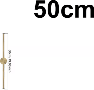 Inspire Curations Modern 100cm 120cm White Gold LED Wall Lamp 50cm cool White(5500 7000k)