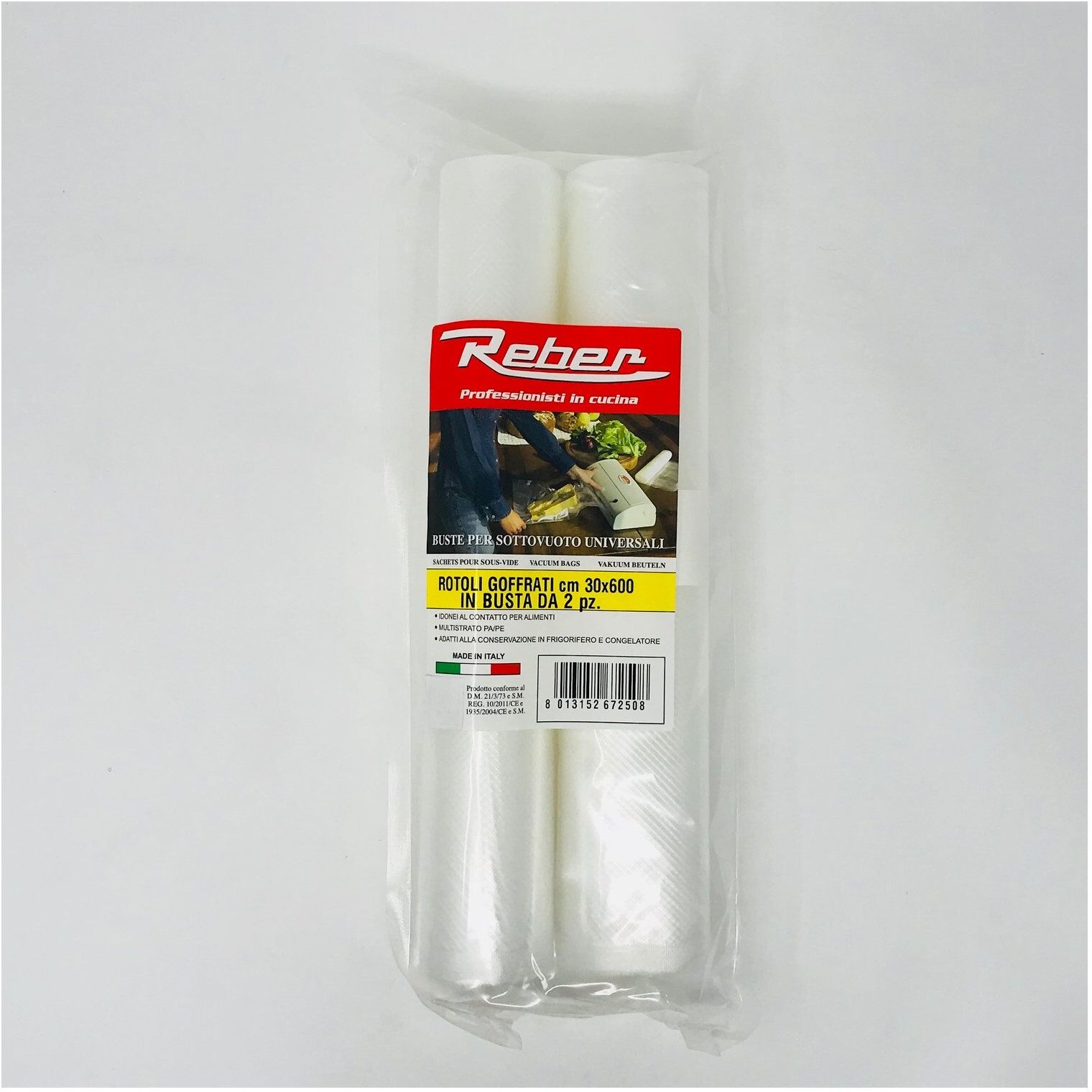 Sacchetti sottovuoto Reber 6725 A Rotoli 30x600 cm