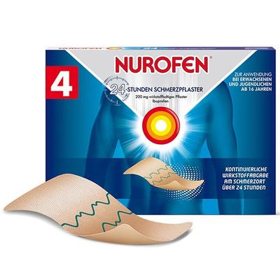 Reckitt Benckiser Deutschland GmbH NUROFEN 24-Stunden Schmerzpflaster 200 mg 4 St 06586975