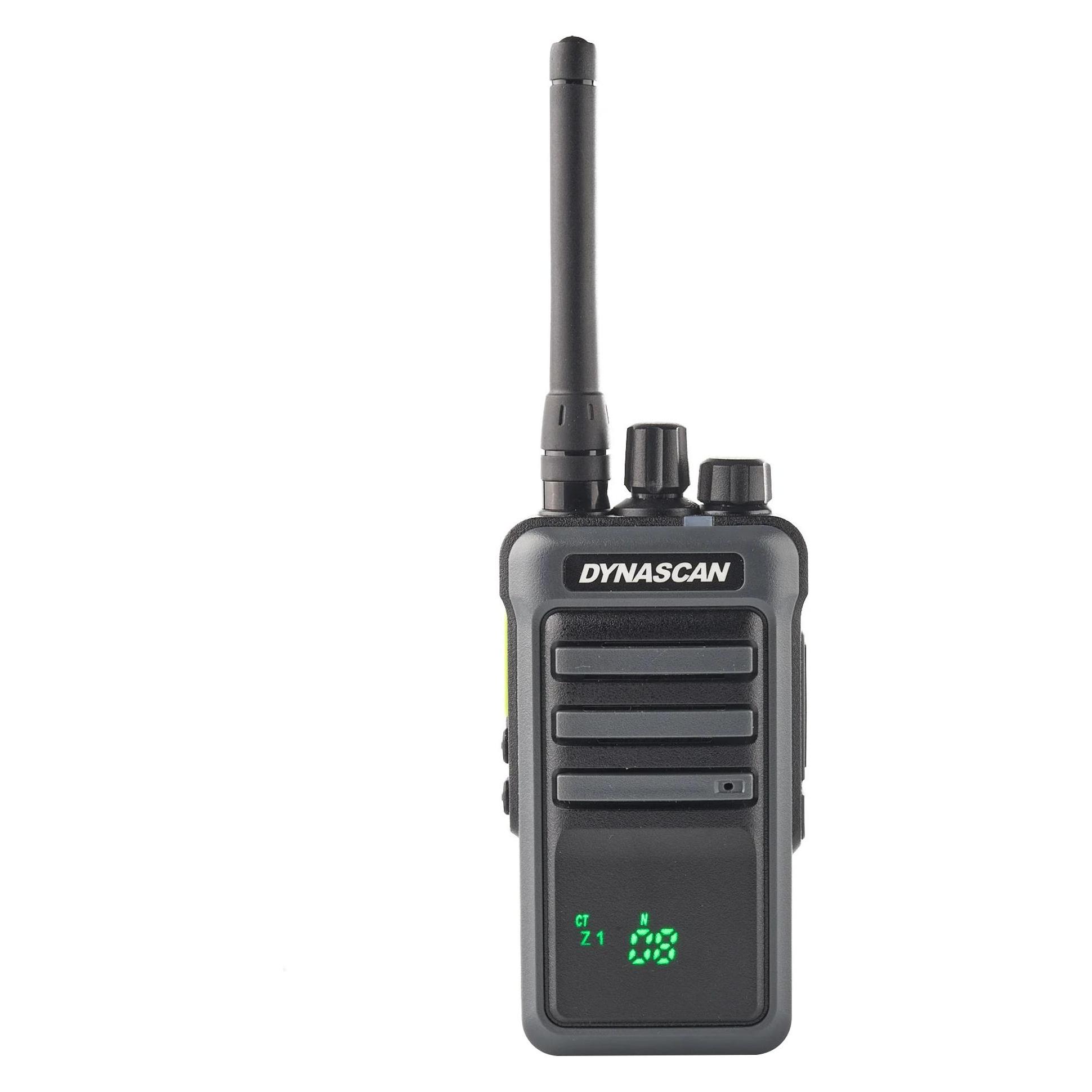 Dynascan Radio PMR 446 tragbares PNI, 446 MHz, 8 CH, VOX, Scrambler, 1750 mAh, verstecktes Display (43697955)