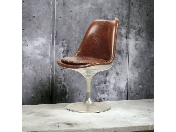 Chaise Aviateur en Cuir - Cigare