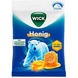 WICK Honig Hustenbonbon mit Menthol 72 g