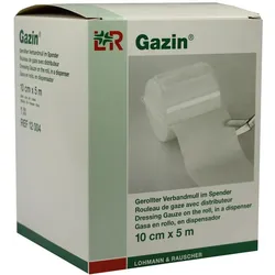 Lohmann Rauscher Gazin Verbandmull gerollt 8-fach im Spender - 10 cm x 5 m 1 St
