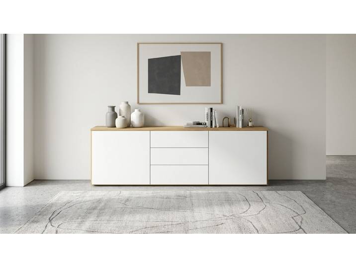 Elegantes Sideboard Eiche Natur geölt