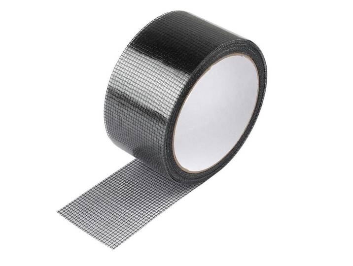 Fliegengitter Reparaturband Schwarz 500 cm, Kunststoff, 5x12x12 cm, Heimtextilien, Vorhänge, Fertigvorhänge, Fertigstore